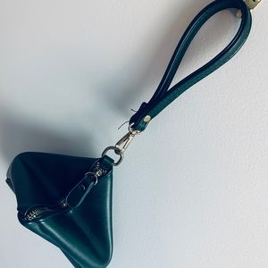 Forest Green wristlet